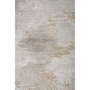 Tapis en laine et soie de bambou noué à la main Entropy Ivory AKWB-13033, épaisseur 10 mm, rectangulaire, abstrait, pour chambre, couloir, sol de maison - Product Image 3