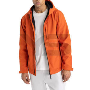 Men's Casual Winter Softshell Jacket with <b>Stand</b> Collar Front Logo Zipper Closure OEM Service Available with Multi-Color Option - Product Image 3