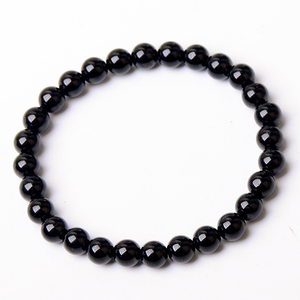 Bracelets perlés en pierre de Tourmaline noire 4MM 10MM cristal Agate poli accessoires de mode de pierres précieuses - Product Image 3