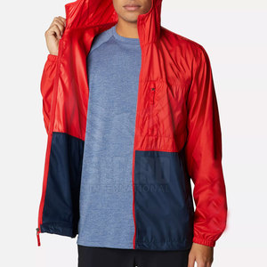 Veste coupe-vent décontractée pour hommes Veste coupe-vent légère Veste coupe-vent de couleur unie - Product Image 5
