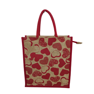 Producto de Venta caliente de alta calidad logotipo personalizado yute bolsa de compras bolsa de algodón artículo personalizado estilo patrón carta promoción Reino Unido - Product Image 3