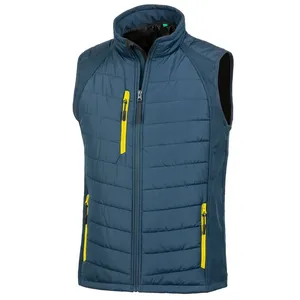 <b>Black</b> Compass Sustainable Fishing <b>Vest</b> Softshell with Compass Design Eco-Friendly Merchandising - Product Image 6
