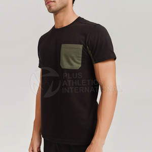 เสื้อยืดผู้ชายสั่งทำ 100% ผ้าฝ้าย สวมใส่สบาย พิมพ์โลโก้เพื่อการส่งเสริมการขาย เสื้อยืดผู้ชายคุณภาพสูง ผลิตในปากีสถาน - Product Image 5