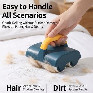 Penggulung Bulu Hewan Peliharaan Multifungsi Dual Barrel untuk Perawatan Rumah dan Pakaian - Product Image 1