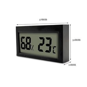 เครื่องวัดอุณหภูมิแบบดิจิตอลพร้อม ° ซี/ ° เครื่องวัดอุณหภูมิและความชื้นแบบมินิ LCD รุ่น F Switch สำหรับตู้, ห้อง, คลังสินค้า - Product Image 3