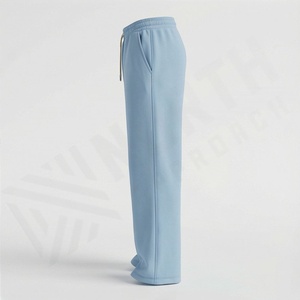 Pantalones Deportivos Casuales de Estilo Urbano Personalizados, Pantalones Anchos con Cordón para Actividades al Aire Libre, Pantalones de Chándal de Felpa para Mujer, Pantalones Deportivos de Algodón para Mujer al por Mayor - Product Image 3