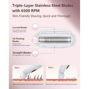 Depiladora Recargable para Mujer, Depilación sin Dolor, Uso en Seco/Húmedo, para Manos, Piernas y Axilas - Product Image 5