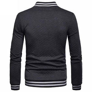 Chaqueta universitaria de satén de algodón 100% bordada personalizada para hombres College Letterman Bomber Canvas CollegeBaseballjacket para hombres - Product Image 2