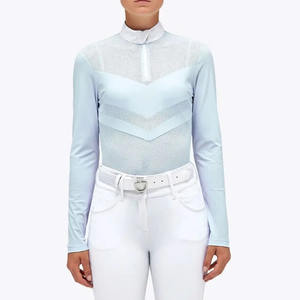 Último diseño 2024 Ropa ecuestre Manga larga Sublimación digital Capa base impresa para jinetes jóvenes - Product Image 1