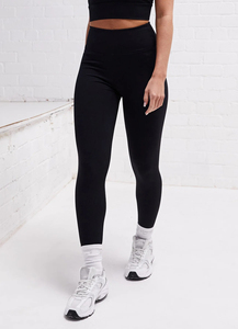 Women's Sportswear Gym Fitness Set Breathable Yoga Leggings & <b>Sports</b> <b>Bra</b> with Logo on Waist - Product Image 4