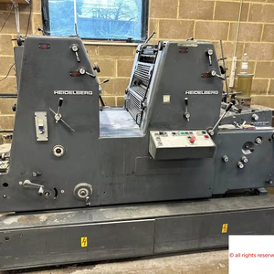 Machine d'impression offset deux couleurs Heidelberg GTO ZP 52 - avec numérotation et perforation - Fabriquée en Allemagne - Product Image 1