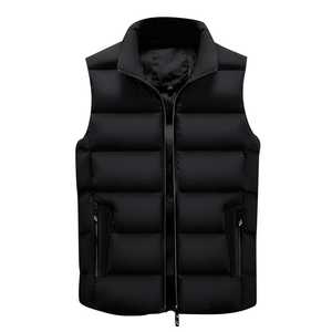 Nouveau doudoune noir pour hommes confortable hiver personnalisé doudoune gilets hommes gilet en duvet - Product Image 6