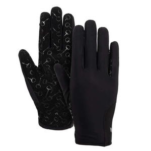 Premium Quality Customized Dressage <b>Saddle</b> Breathable Stretchable Kids Riding Gloves Silicone Palm Print Microvision - Product Image 4