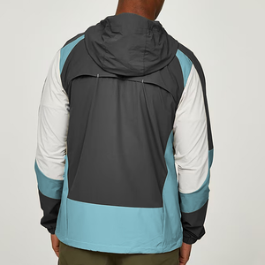 Chaqueta Cortavientos de Lona Reflectante con Capucha para Hombre, Talla Grande, de la Mejor Calidad, Diseño Deportivo Vintage Impermeable para Uso en Exteriores - Product Image 3