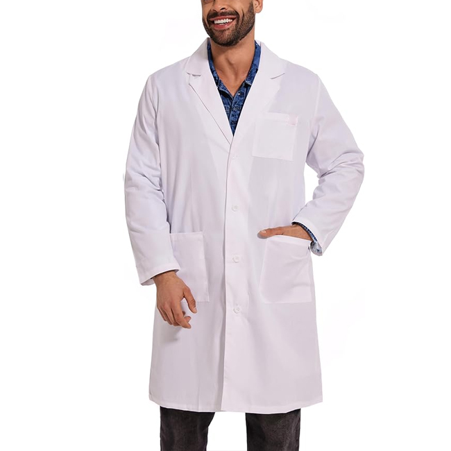 White Doctors Clothes Durable Stylish Medical Uniforms