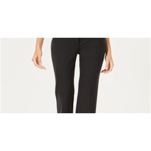 Pantaloni Alfani da donna neri a gamba larga con finiture in similpelle, taglia 8 Petite, modello formale, antipiega, traspiranti, con tecnica effetto stropicciato - Product Image 2