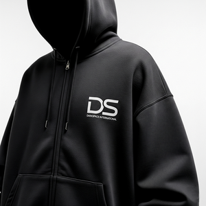 Sudadera con Capucha Unisex, 100% Algodón, Talla Grande, con Cierre, Personalizable, Transpirable, Ecológica, Tejida, Ropa de Invierno, Diseño Liso - Product Image 3