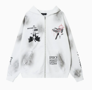 Wholesale Custom Mens Winter Digital Injection <b>Halloween</b> Printed Hoodie Pullover <b>Sweatshirt</b> Knitted Streetwear 100% Cotton - Product Image 3