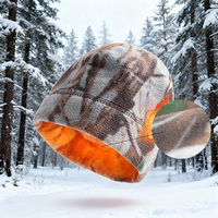 Novedades Gorro de Ciclismo de Forro Polar con Estampado de Camuflaje, Gorros de Invierno para Actividades al Aire Libre, Gorros Deportivos para Correr, Ciclismo, Esquí