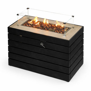 Fireplace for Sale <strong>Gas</strong> Large Black Painting Outdoor <strong>Fire</strong> Pit <strong>Heater</strong> for Hotel Decoration Commercial Use - Product Image 4
