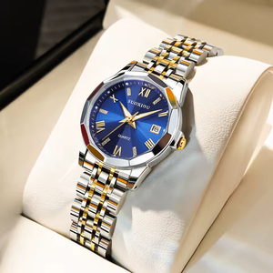 Nouvelle <span class=keywords><strong>montre</strong></span> à quartz pour <span class=keywords><strong>femme</strong></span> en argent <span class=keywords><strong>et</strong></span> <span class=keywords><strong>or</strong></span>, élégante, luxueuse, classique, avec cadran à aiguilles en forme de pièce de monnaie, tendance - Product Image 3