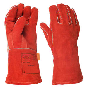 Gants de soudage en cuir résistant à la chaleur de haute qualité et de qualité supérieure prix de gros meilleur fournisseur logo privé personnalisé pour l'extérieur applicable - Product Image 1