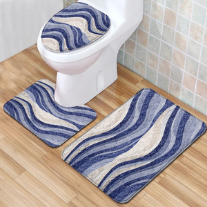 Custom Printed <b>Bath</b> Mat Bathroom Rug <b>Set</b> for Bathroom Non-Slip <b>Shower</b> Curtain <b>Bath</b> Mat - Product Image 6