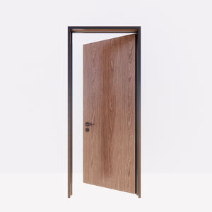 <span class=keywords><strong>Puerta</strong></span> interior de aleación de <span class=keywords><strong>aluminio</strong></span> y madera de estilo oscilante de diseño moderno para hoteles <span class=keywords><strong>Cierre</strong></span> magnético y resistente a impactos con funda enchufable - Product Image 1