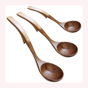 Cuchara de cocina de madera dura sostenible, cómoda, ligera y perfecta para las tareas culinarias diarias - Product Image 4