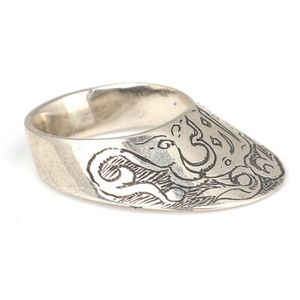 Bague Zikr pour homme en argent sterling 925 avec inscription 'Ozan' gravée, or rose et plaqué or 18 carats, incrustation en acier inoxydable, cadeau religieux islamique - Product Image 1