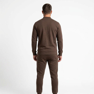 Ensemble de survêtement respirant pour homme Hawk Eye Sports, sweat à capuche en molleton fin 300g, coupe ajustée, avec fermeture boutonnée sur toute la longueur - Product Image 5