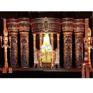 ชุดเวทีงานแต่งงานแบบตะวันตกสุดหรูแบบไนจีเรียชุดตกแต่งเวทีการต้อนรับอันหรูหราบนเวทีสไตล์อังกฤษ - Product Image 1
