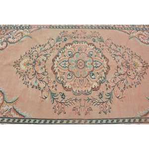 Classique Beige Vert 5.6X9 pieds Vintage Tapis Turc Laine Grande Surface Patchwork Motif avec Support En Latex pour Couloir Chambre Utilisation - Product Image 5