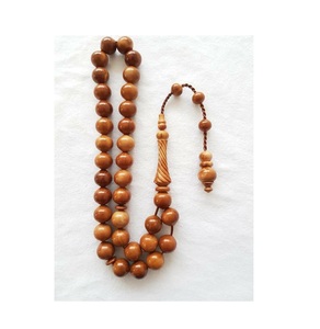 Tasbih ไม้หรูหราที่ออกแบบมาสำหรับการนมัสการอิสลามที่เงียบสงบโดยมีลูกปัดอธิษฐานทำจากไม้ธรรมชาติที่มีน้ำหนักเบา - Product Image 1