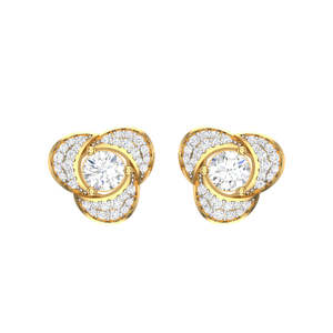 Pendientes de Plata de Ley con Diseño de Elena, Diamantes de Circonio, Patrón de Animales y Flores, para Regalo de Boda, Compromiso, Aniversario o Fiesta - Product Image 1