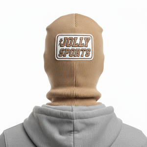 Pasamontañas para Mujer para Clima Frío, Material de Punto Acanalado de Alta Calidad, GSM Transpirable, Sensación Suave, Tonos Neutros, Parche con Logotipo Personalizado - Product Image 2