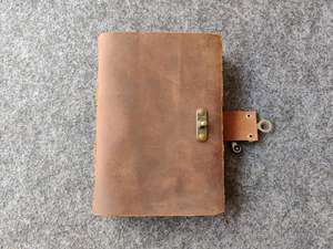 Personalizado Vintage papel hecho a mano clásico recargable viajeros brújula Buffalo cuero diario escritura cuaderno C bloqueo diario - Product Image 6