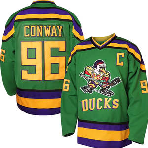 Logo de conception personnalisée en usine OEM Vêtements d'équipe Maillots de hockey sur glace pour jeunes professionnels à col lacé et sur mesure - Product Image 3