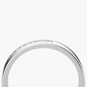 Channel Ehering 4mm 14k Gold Labor-Gezüchteter Diamantring - Product Image 6