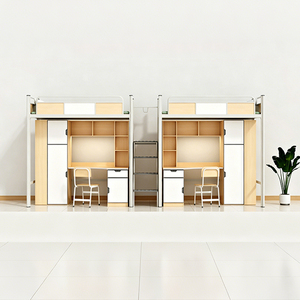 <span class=keywords><strong>Lit</strong></span> superposé moderne pour dortoir, gain de place, <span class=keywords><strong>avec</strong></span> <span class=keywords><strong>bureau</strong></span> <span class=keywords><strong>et</strong></span> armoire, <span class=keywords><strong>lit</strong></span> superposé en métal pour étudiants, écoles, universités, personnel, appartements - Product Image 1