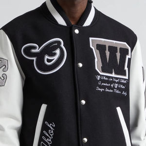 Veste universitaire unisexe, coupe classique, fermeture à boutons pression, option de broderie personnalisée sur le devant, broderie personnalisée, équipe, école - Product Image 3