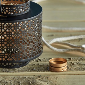 Stylish Black Cut Work <b>Lantern</b> For Home Cafe Restaurant Ambience And Indoor Outdoor <b>Decorative</b> Uses Handcrafted From India - Product Image 5