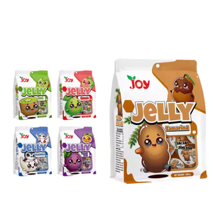 กระเป๋าพุดดิ้งเยลลี่ลูกกวาดเยลลี่ผลไม้สมูทตี้ธรรมชาติ-ตัวอย่างฟรีฮาลาล GMP ISO ฉลากส่วนตัว - Product Image 2