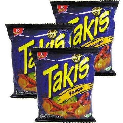 Pure Takis Fuego Chips Tortilla Flavor Chili Pepper Lemon Extreme