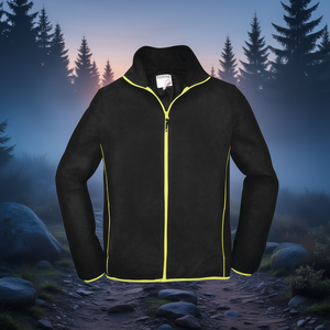 Chaqueta de Seguridad y Supervivencia de Forro Polar Negro Lima para Hombre - Product Image 3