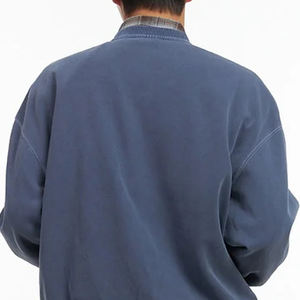 Sudadera de Hombre con Cuello Redondo y Mangas Largas, Material de Algodón/Poliéster, Precio de Fábrica, con Diseño de Logotipo Personalizado, Corte Holgado, Estilo Casual 2026 - Product Image 5