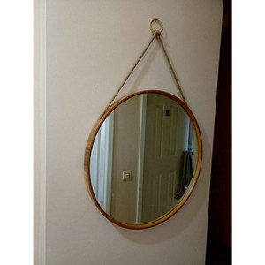 wooden wall <b>mirror</b> <b>frame</b> for bedroom wall hanging or entry area <b>mirror</b> with vintage natural finished beautifully designed - Product Image 5