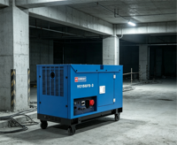 Générateur diesel silencieux triphasé 15 kW, puissance équivalente monophasée 400 V 230 V, groupe électrogène diesel V-Twin 20 kVA max, démarrage électrique 26 L AVR