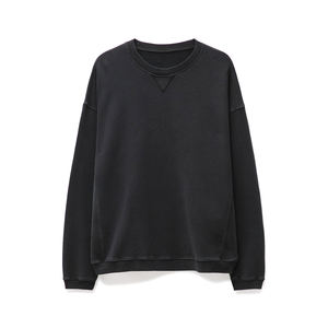 Jersey de algodón de peso pesado, Sudadera de cuello redondo para hombre, logotipo personalizado de alta calidad bordado, forro polar sólido, ajuste Regular hecho en Pakistán - Product Image 6