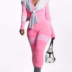 Stretch Activewear Zip up <b>Sweatshirt</b> Jacket and Pants Custom Loungewear Skinny Two Piece Set Women Tracksuit Clothing - Product Image 6